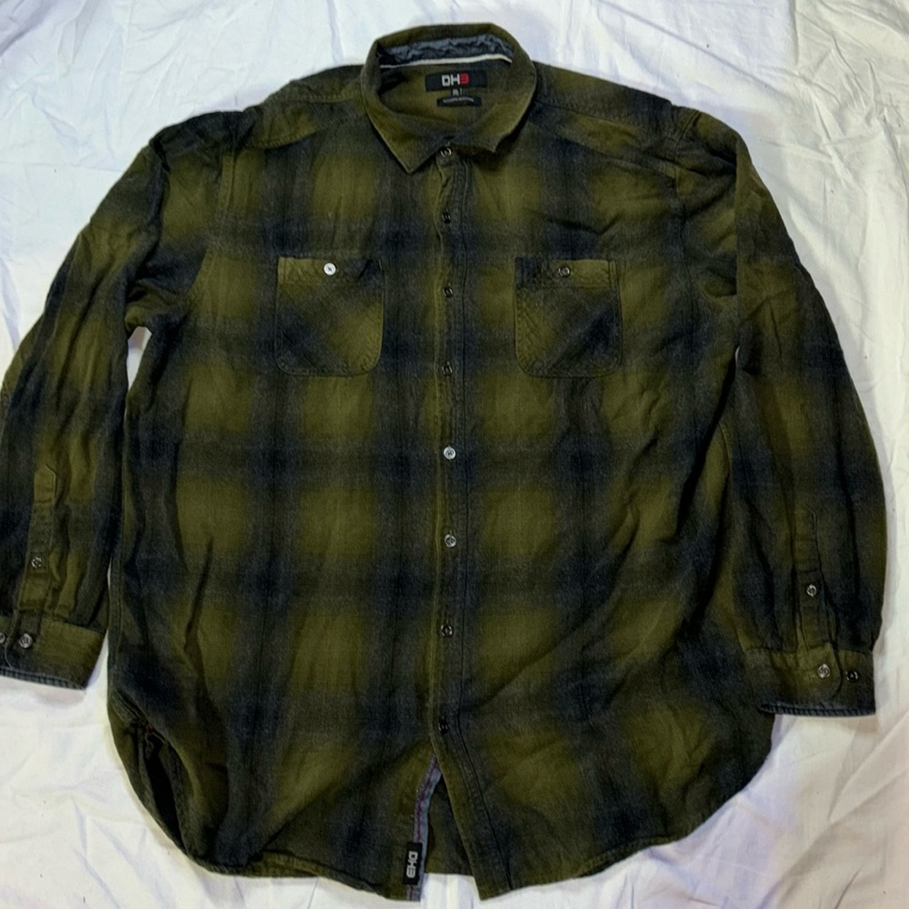 DH3 Men’s Long Sleeve Button Shirt Size 2XL